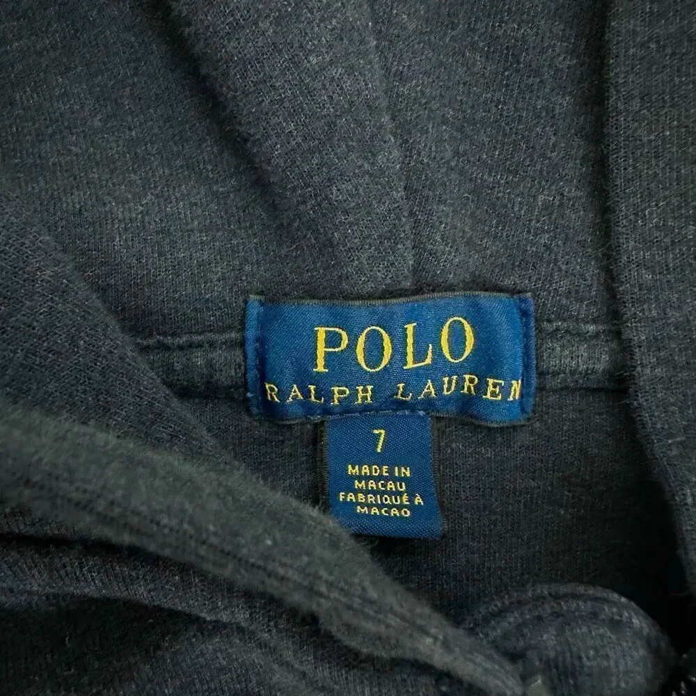 Ralph Lauren Navy Boys Hoodie size 7